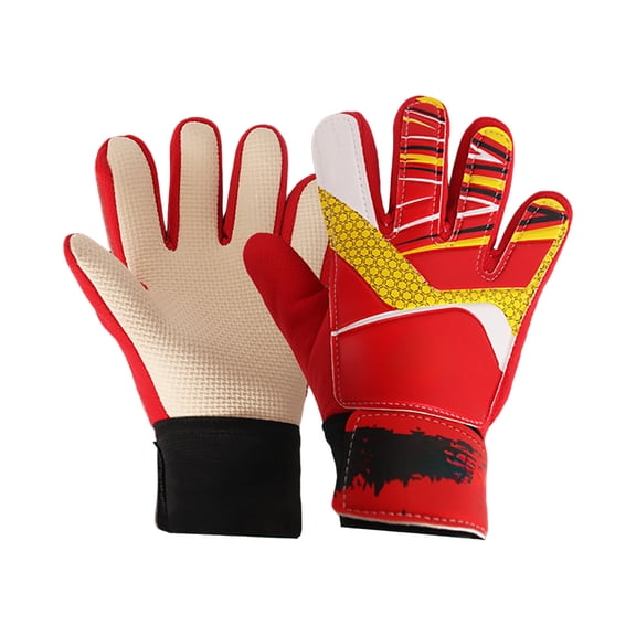 Youth Football Goalkeeper Gloves for Boys Kids Soccer Goalie Gloves with Strong Anti Slip 4mm Latex Palm Double Wrist Support Durable