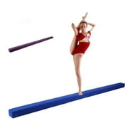 Folding Gymnastics Balance Beam Horizontal Bar Home Gym Training Balance Beam Blue