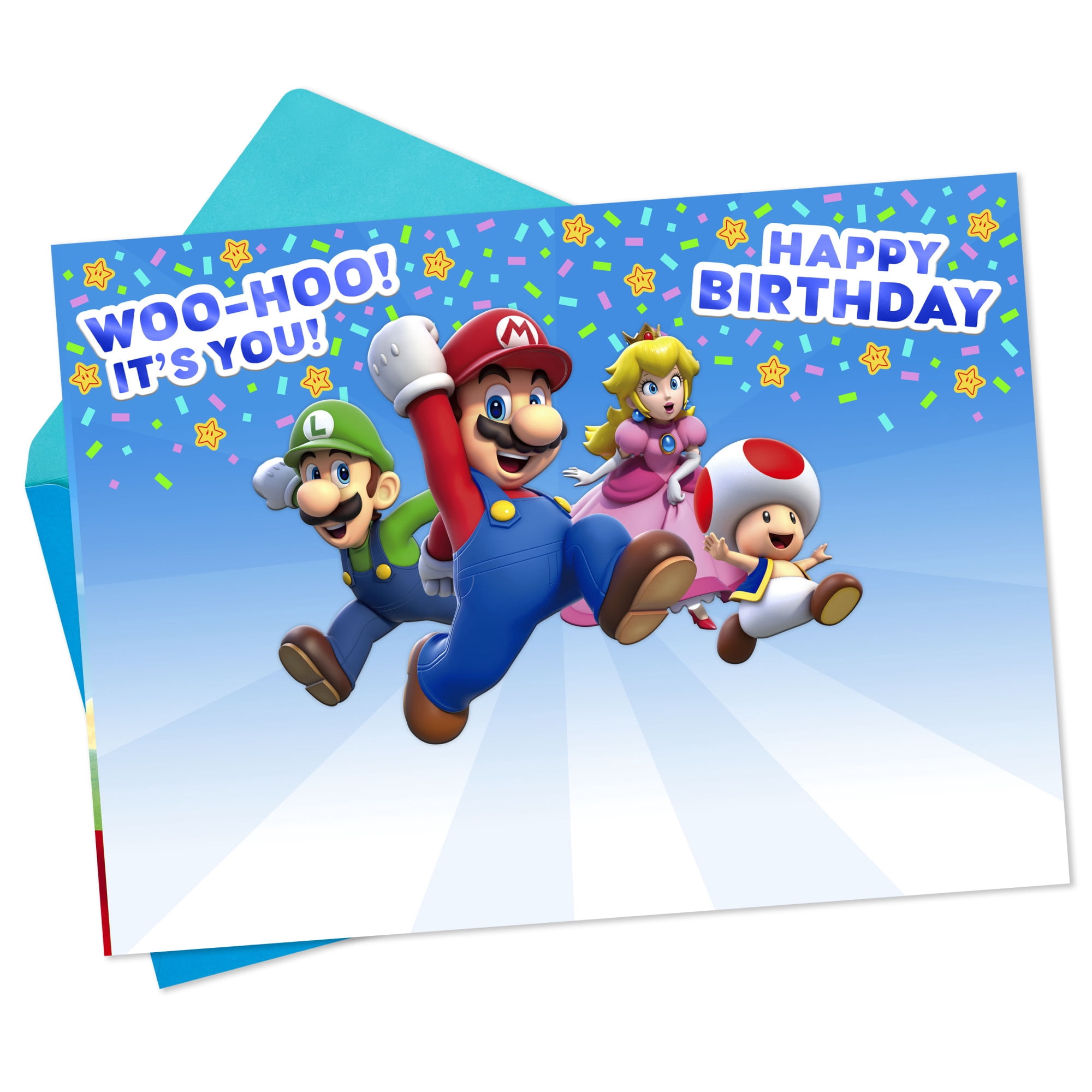 Hallmark Nintendo Super Mario Birthday Card (Yoshi New Year of Coolness)
