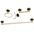 thumbnail image 1 of Water Onyx Bathroom Accessory Set, Brushed Brass - 4 Piece, 1 of 1