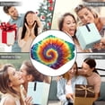 thumbnail image 5 of Wearable Blanket,Colorful Rainbow Tie Dye Spiral Pattern Hooded Wearable Sherpa Blanket for Adults & Teens,Winter Poncho Shawl Wrap Cape Thick Warm,60"x80", 5 of 5
