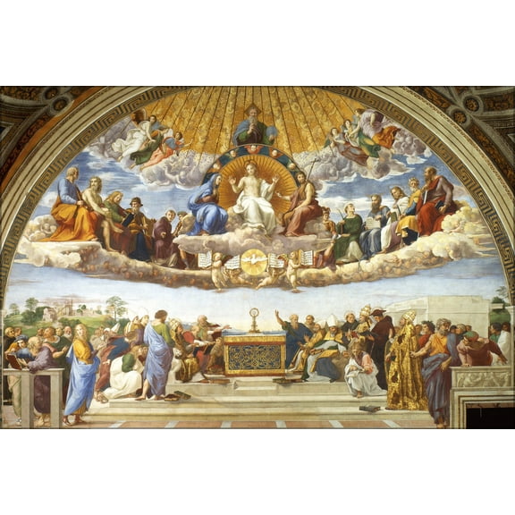 24"x36" Gallery Poster, 5 Estancia del Sello La Disputa del Sacramento