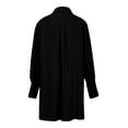 thumbnail image 7 of Hot6sl Women Fashion Turndown Collar Long Sleeve Solid Color Irregular Casual Shirt Tee Tops Hot8sl4867316, 7 of 7