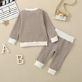 thumbnail image 5 of UYYX Clothes For 2 Year Old Boy Infant Clothes Toddler Boy Sweatshirt Outfit Long Sleeve Shirt Jogger Pants Fall Outfits Winter Clothes Set 3-6 Months, 5 of 9