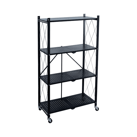 ESTANTE ORGANIZADOR PLEGABLE METÁLICO DE 4 NIVELES