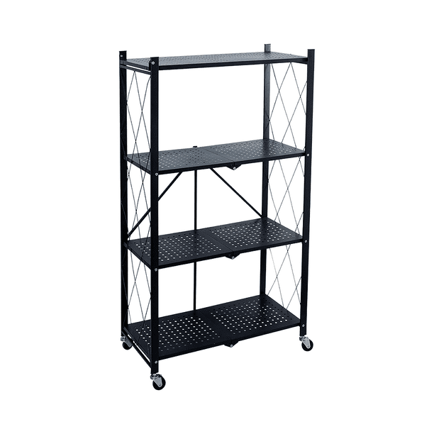ESTANTE ORGANIZADOR PLEGABLE METÁLICO DE 4 NIVELES