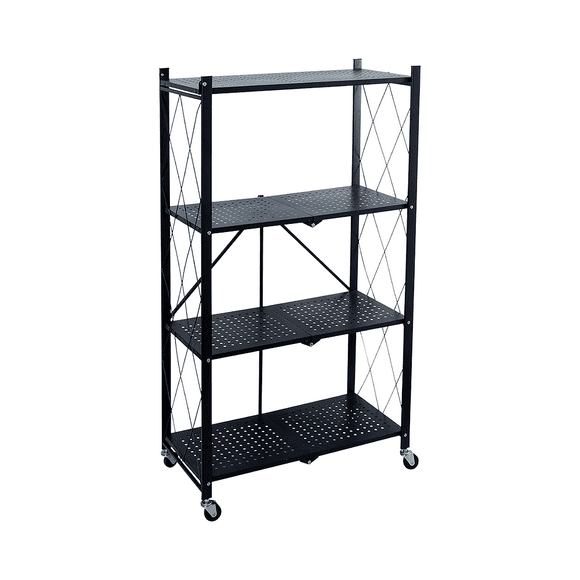 ESTANTE ORGANIZADOR PLEGABLE METÁLICO DE 4 NIVELES