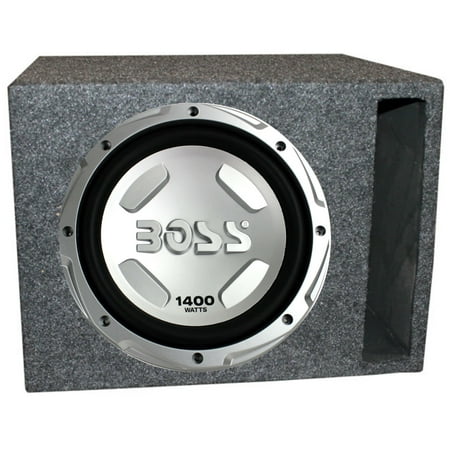 Boss Chaos 12" 1400 Watt Car Subwoofer +Single 12" Vented Slot Sub Enclosure Box