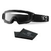 Revision Snowhawk Goggle System Basic Kit, Clear Lens, Black Frame,