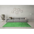 thumbnail image 3 of Ahgly Company Indoor Square Oriental Emerald Green Industrial Area Rugs, 8' Square, 3 of 4