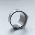 thumbnail image 3 of VIVIDELLE Mens Stainless Steel Six Point Hexagram Star of David Ring Size 7-13-13-Square Design, 3 of 6