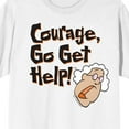 thumbnail image 2 of Courage the Cowardly Dog Muriel Go Get Help Adult White Short Sleeve Tee-4XL, 2 of 4