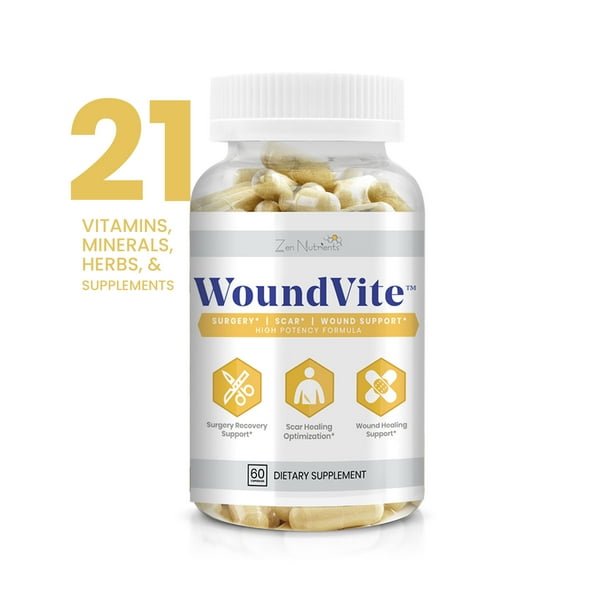 WoundVite® by Zen Nutrients® Scar, Wound Care, Post Surgery Healing