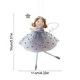 thumbnail image 3 of Christmas Angelic Doll Decoration, Exquisite Hanging Ornaments for Christmas Decorations or Tree Pendant 5.51x4.33 Inch Gray, 3 of 5