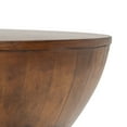 thumbnail image 4 of SAFAVIEH Alecto Rustic Wood Round Coffee Table, Brown, 4 of 8
