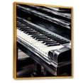 thumbnail image 2 of Designart "Serenity In Black And White Piano Keys III" Music Floater Framed Canvas Wall Art, 2 of 5