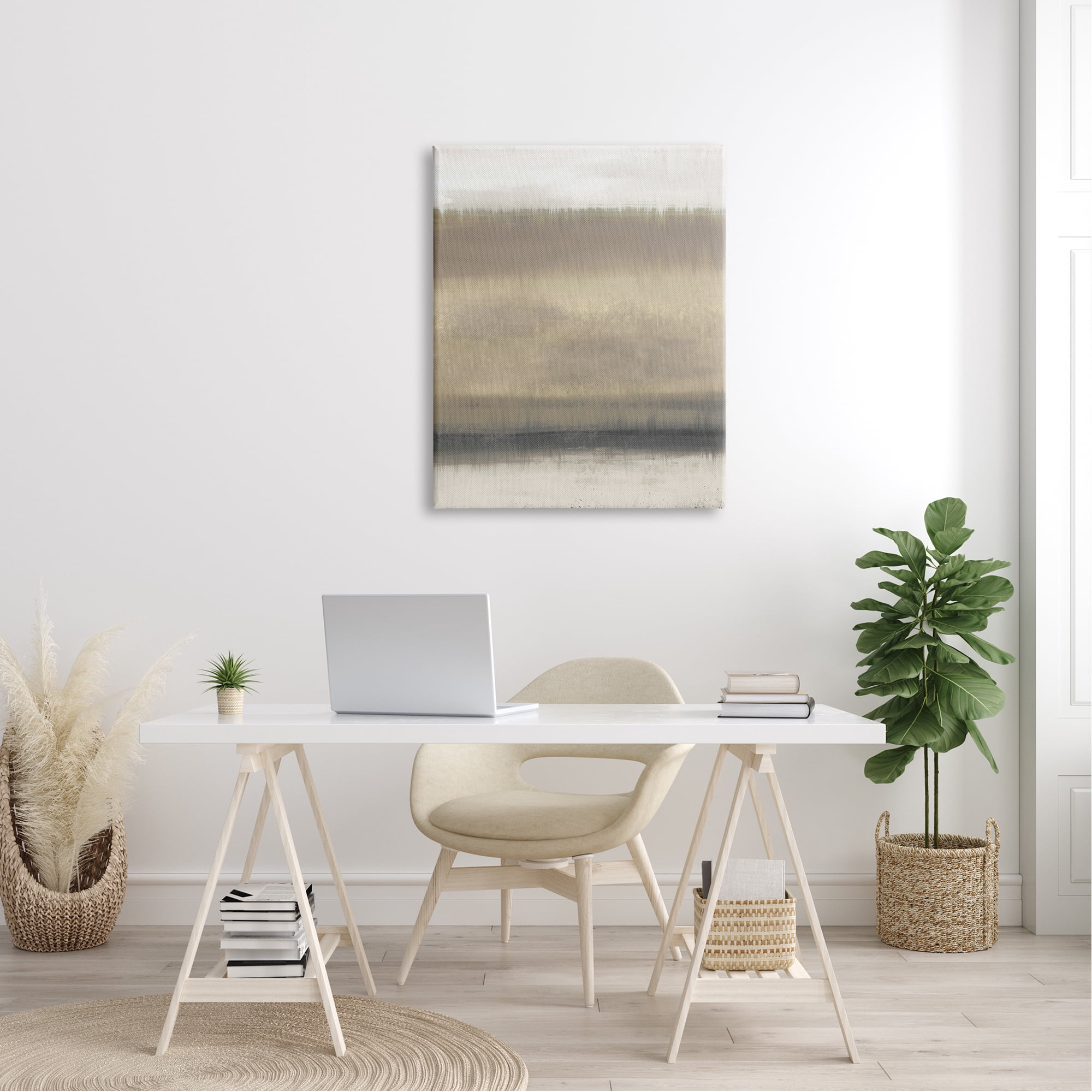 Stupell Industries Abstract Countryside Landscape Brown Grassland Painting Canvas Wall Art, 30 x 40, Design by Elizabeth Medley