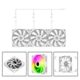 thumbnail image 6 of 3 Pieces 120mm Case Cooling Fan 1200RPM RGB LED Lighting, Liquid 12V DC 3.6W, Computer Fans PC Cooling, 6 of 10