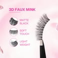thumbnail image 4 of CALAILIS False Eyelashes 3D Faux Mink Eyelashes Soft Reusable Eye Lash 5 Pairs CS502, 4 of 8