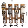 thumbnail image 4 of Dispensador de licor de pared Gesonlinka para 4 botellas de madera, 4 of 7