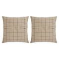 thumbnail image 3 of VHC Brands Euro Sham Set of 2, Cotton Bedroom, Living Room Euro Sham Covers, Flat Weave, Bedding Accessory, Bedroom Decor, No Insert, for Bed Couch Sofa, Connell Collection, Square 26x26, Burgundy, 3 of 5