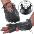 thumbnail image 2 of WEAIXIMIUNG Women's Hats Half Finger Gloves Ladies Driving Sports Non Fingerless Lace Design Riding and Dancing, 2 of 8