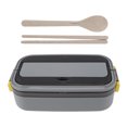 thumbnail image 2 of Stainless Steel Bento Box Adult Lunch Box, Microwave Safe Portable Split Bento Box For Students And Office Workers, 2 of 8