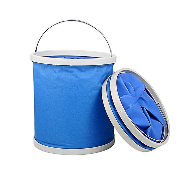 MasteelfCA Bassin Seau d'Extérieur Portable Pliable Multifonction Pliant pour Camping Randonnée Voyage Pêche Lavage (9 L)