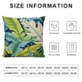 thumbnail image 6 of Décor Set of 2 Indoor Outdoor Throw Pillows cover Balmoral Opal Kiwi Green Cancun Blue Bright Tropical Palm Leaf, 6 of 6