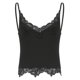 thumbnail image 1 of Camisetas sin mangas de encaje con retazos de estética gótica para mujer, tops cortos retro marrones con cuello en V sexys, camisola informal de moda de verano de los años 90, 1 of 6