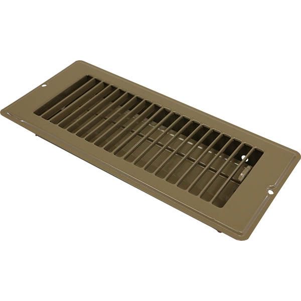 4" x 10" Brown Floor Register (4 Pack)