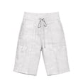 thumbnail image 2 of Women Wide Leg Shorts High Waist Wide Leg Pocket Summer Vacation Linen Hiking Shorts Women White, 2 of 5