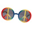 thumbnail image 1 of Paquete de 2 a 8 de Disfraz con El Del de Fotos Unisex 6 piezas Sunnimix Gafas de sol con el signo de la paz mundial, 1 of 7