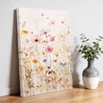 thumbnail image 3 of Canvas Wall Art Summer Rustic Canvas Art Print Watercolor Wild Flowers Beige Pictures Wall Decor for Living Room Bedroom Artwork Decorations Stretched Framed Ready to Hang 8"x10", 3 of 9