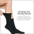 thumbnail image 2 of Basico Lightweight Slouchy socks for women | Black Slouch Socks for Girls | Scrunch Socks | (3PK, Shoe Size 5-9 1/2), 2 of 6