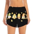 thumbnail image 2 of KLL Bee Happy Sunflower Gnomes Pattern Shorts Women,Athletic Shorts High Waisted Running Shorts Pocket Sporty Short Gym Elastic Workout Shorts-Large, 2 of 7