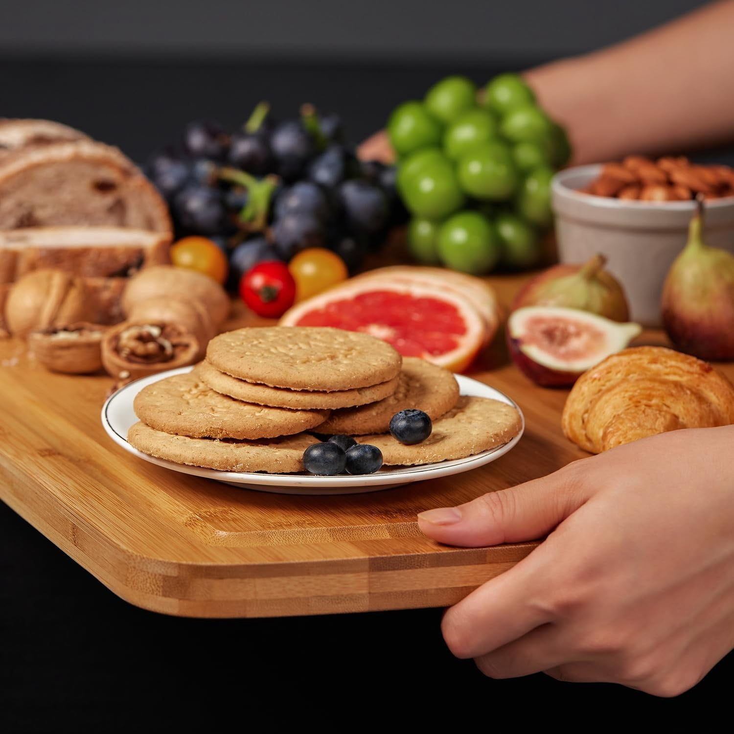 Stove Top Cover Chopping Board - Meat Cutting Board for BBQ - Turkey Carving Board - Extra Large Charcuterie Boards with Juice Groove
