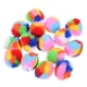 thumbnail image 1 of 40 bolas de juguete para gatos, lindas bolas de juguete de colores arcoíris para gatos, divertidas bolas peludas para gatitos., 1 of 8