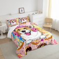 thumbnail image 2 of Juego de edredón Twin Size 2pcs, Graffiti Cartoon Dog Cute Animal Print Bedding, 2 of 6