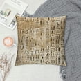 thumbnail image 2 of Orinice Egyptian Writing Textures Art Graphic Decorative Pillow Cover for Home Couch Bedroom Sofa 18x18in, 2 of 5