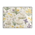 thumbnail image 5 of Yayeee Area Rugs for Living Room 5.2'x4' Non Slip Washable Bedroom Floor Carpet, Floral Rabbit, 5 of 5