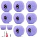 thumbnail image 2 of Toystoory Rueda de patín de 8 Uds., accesorio Universal para monopatín, accesorios de repuesto, ruedas de patines de ruedas de alta velocidad, patinar Violeta, 2 of 6
