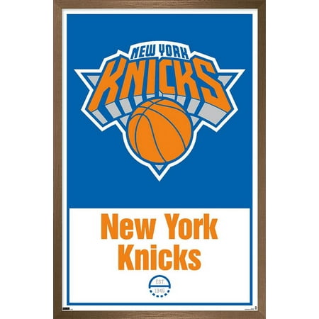 NBA New York Knicks – Logo 21 Wall Poster 22.375 x 34 Framed