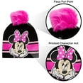 thumbnail image 4 of Disney by Minnie Mouse Girls Winter Hat, Scarf & Glove Set, Pink, 3-Piece, 4 of 6