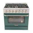 thumbnail image 6 of Kucht Professional 36" Modern Stainless Steel Propane Gas Range in Green/Silver, 6 of 11