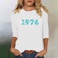 thumbnail image 2 of Lumosvexa Women Graphic Short Shirt Sleeved Tops Womens Casual T-Shirt Crew Neck T-Shirt White Size 3XL, 2 of 5