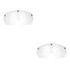thumbnail image 4 of Sonducket Bicicletas casco gafas extraíbles bicicleta gafas ciclismo lente ojo Protector protección carreras paseo ciclo repuesto transparente Transparente 2piezas Sonducket CBP437742, 4 of 5