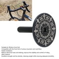 thumbnail image 3 of Bike Headset Top Cover, 28.6mm Bike Headset Stem Top Cap Unique Half Perforated Design Bike Front Fork Stem Top Cap for Mountain Road Bike Totem Pattern, 3 of 7