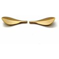 thumbnail image 2 of Set of 6 Gold Leaf Cabinet Door Handles - Trendy Art Deco Style,, 2 of 5