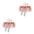 thumbnail image 3 of Injueey 3 unids/set molde de pastel de silicona en capas Rectangular molde de pan de silicona molde de pan tostado bandeja de pastel molde herramientas rosado 2piezas Injueey CBP156065, 3 of 6
